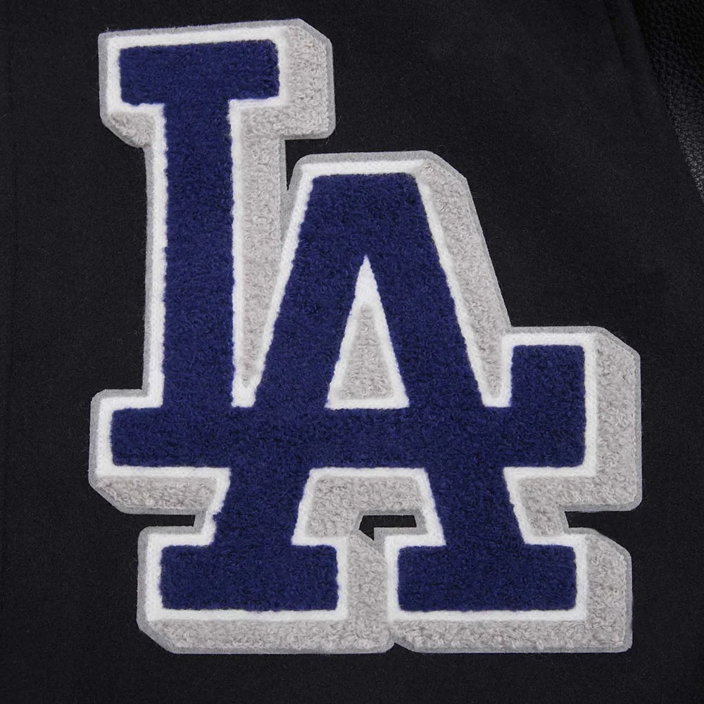 Los Angeles Dodgers Mashup Wool & Leather Varsity Jacket - Image 5