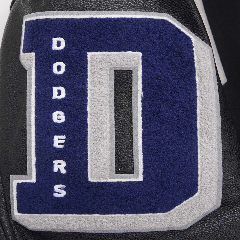 Los Angeles Dodgers Mashup Wool & Leather Varsity Jacket - Image 7