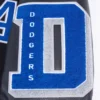 Los Angeles Dodgers Old English Black Wool & Leather Varsity Jacket - Image 7