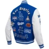 Los Angeles Dodgers Retro Classic Blue & White Varsity Jacket - Image 3