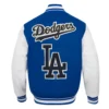 Los Angeles Dodgers Pro Prep Wool & Leather Varsity Jacket - Image 4