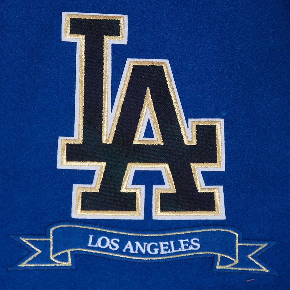 Los Angeles Dodgers Pro Prep Wool & Leather Varsity Jacket - Image 5