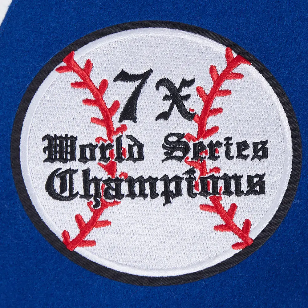 Los Angeles Dodgers Pro Prep Wool & Leather Varsity Jacket - Image 7