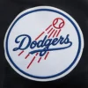 Los Angeles Dodgers Script Tail Black Wool & Leather Varsity Jacket - Image 7