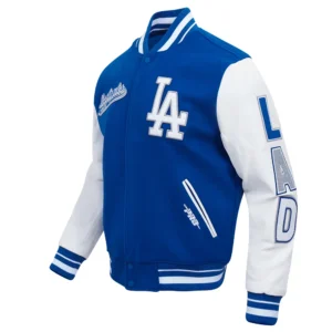 Los Angeles Dodgers Retro Classic Blue & White Varsity Jacket