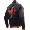 Men's Baltimore Orioles Classic Baseball Team Players Satin Varsity Black Jacket - Image 4