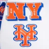 New York Mets Retro Classic Wool & Leather Varsity Jacket - Image 7