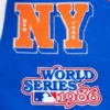 New York Mets Retro Classic Wool & Leather Varsity Jacket - Image 6