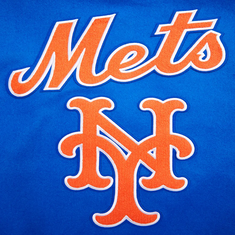 New York Mets Retro Classic Blue & White Varsity Jacket - Image 10