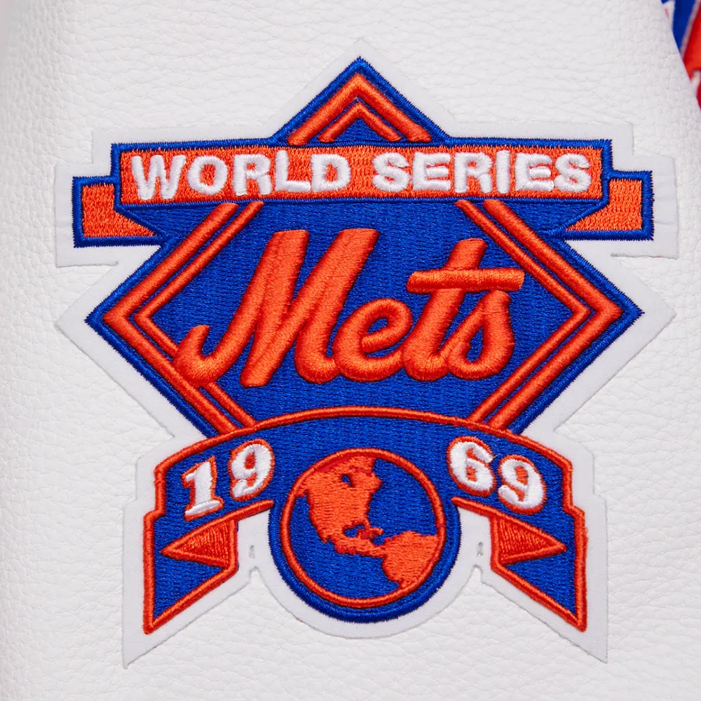 New York Mets Retro Classic Blue & White Varsity Jacket - Image 9