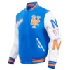 New York Mets Retro Classic Wool & Leather Varsity