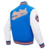 New York Mets Retro Classic Wool & Leather Varsity - Image 3