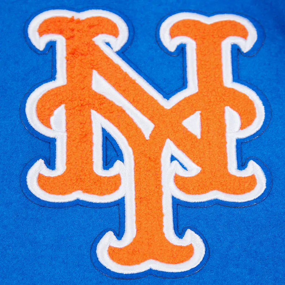 New York Mets Retro Classic Wool & Leather Varsity - Image 5