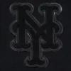New York Mets Triple Black Wool & Leather Varsity Jacket - Image 5