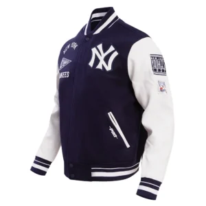 New York Yankees Retro Classic Navy & White Varsity Jacket