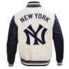 New York Yankees Retro Classic Wool & Leather Varsity Jacket - Image 4