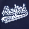 New York Yankees Script Tail Wool & Leather Varsity Jacket - Image 9