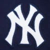New York Yankees Script Tail Wool & Leather Varsity Jacket - Image 5