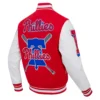 Philadelphia Phillies Mashup Red & White Varsity Jacket - Image 3