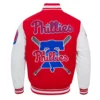 Philadelphia Phillies Mashup Red & White Varsity Jacket - Image 4