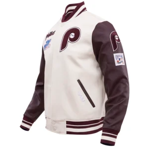 Philadelphia Phillies Retro Classic Wool & Leather Varsity Jacket