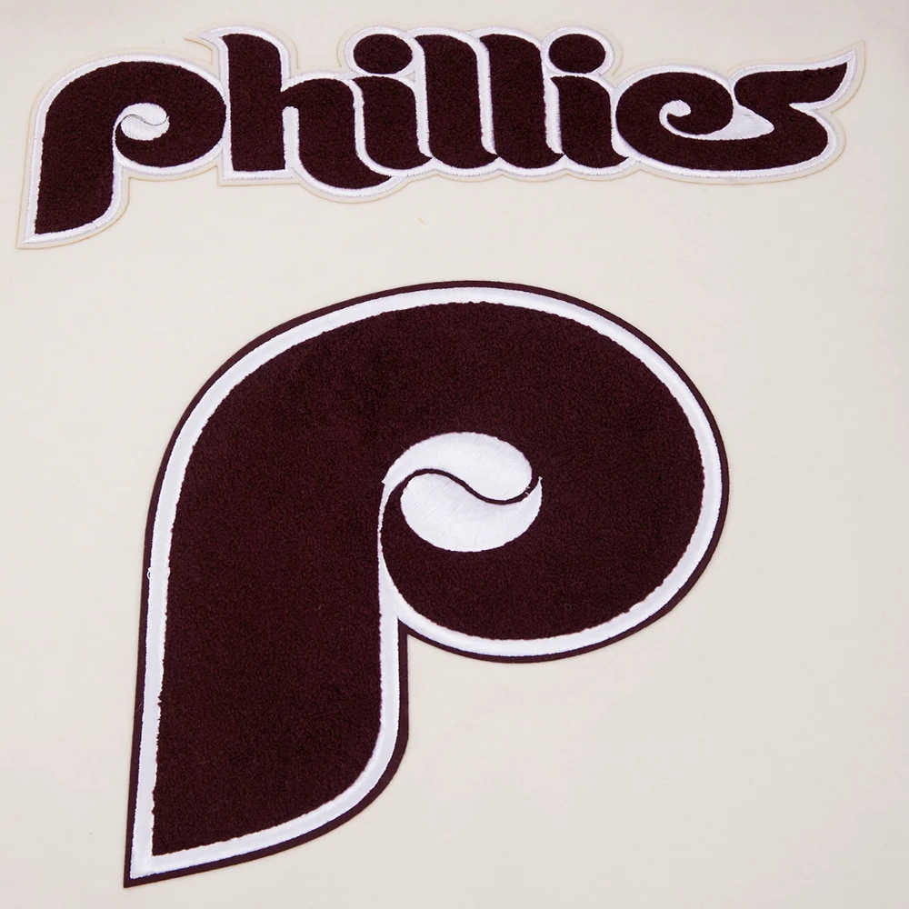 Philadelphia Phillies Retro Classic Wool & Leather Varsity Jacket - Image 10