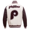 Philadelphia Phillies Retro Classic Wool & Leather Varsity Jacket - Image 4