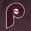 Philadelphia Phillies Retro Classic Wool & Leather Varsity Jacket - Image 8
