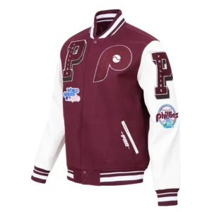 Philadelphia Phillies Retro Classic Wool & Leather Varsity Jacket