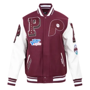 Alternative view of Philadelphia Phillies Retro Classic Wool & Leather Varsity Jacket