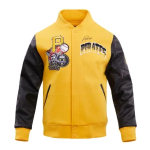 Alternative view of Pittsburgh Pirates Hometown Wool & Leather Varsity Jacket