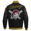 Pittsburgh Pirates Mashup Logo Wool & Leather Varsity Jacket - Image 3