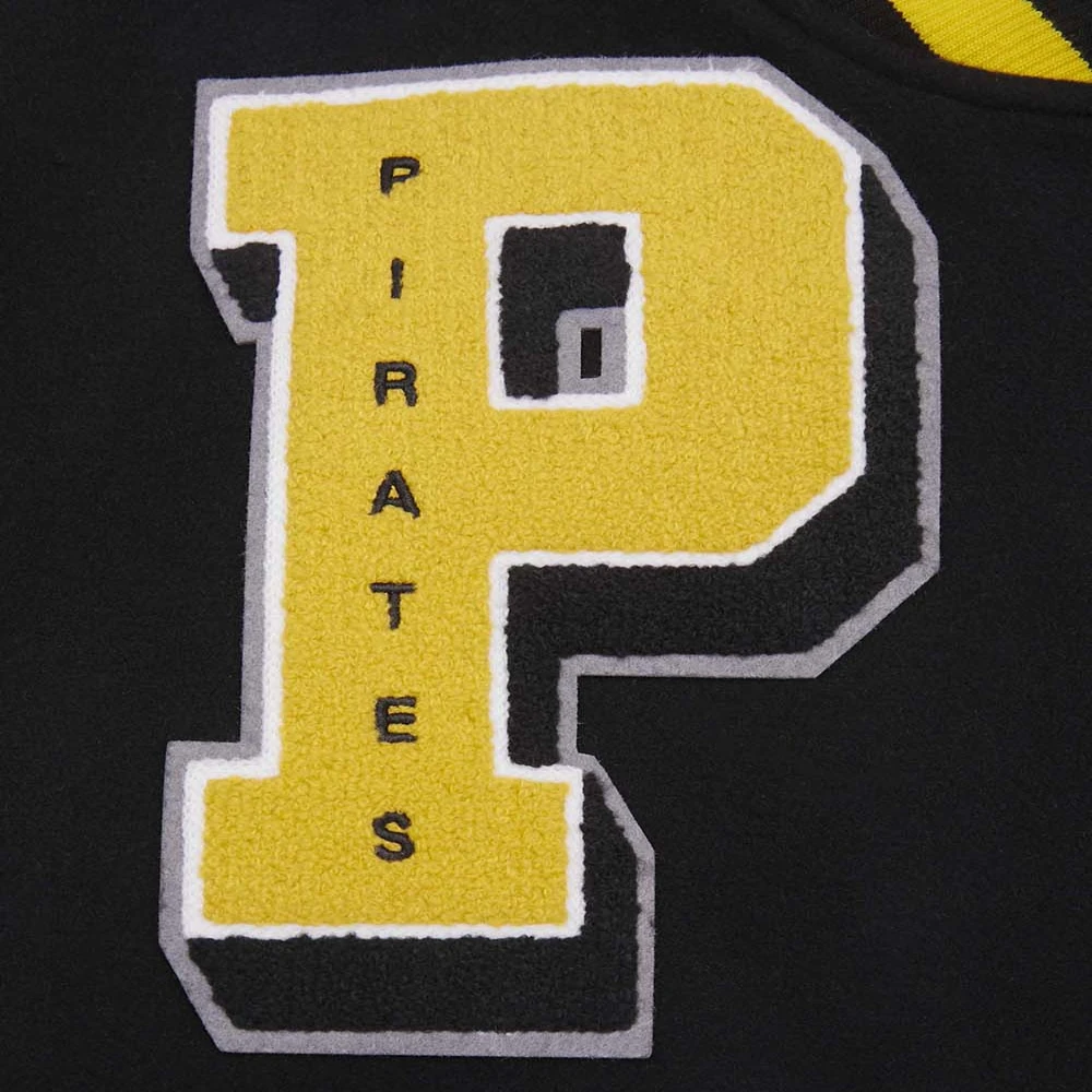 Pittsburgh Pirates Mashup Logo Wool & Leather Varsity Jacket - Image 5