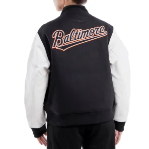 Alternative view of Pro Standard Classic Baltimore Orioles Women's Wool & Leather Varsity Jacket