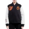 Pro Standard Classic Baltimore Orioles Women's Wool & Leather Varsity Jacket