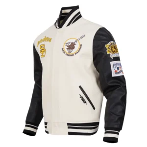 San Diego Padres Retro Classic White & Black Varsity Jacket