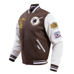 San Diego Padres Retro Classic Wool & Leather Varsity Jacket