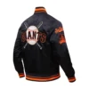 San Francisco Giants Mashup Black Satin Varsity Jacket - Image 3