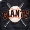 San Francisco Giants Mashup Black Satin Varsity Jacket - Image 5