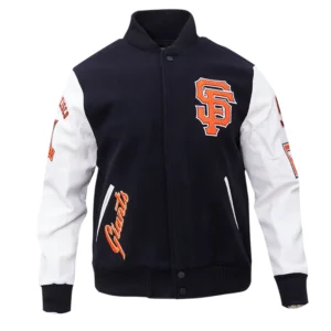 Alternative view of San Francisco Giants Pro Standard Classic Wool & Leather Varsity Jacket