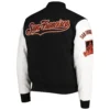 San Francisco Giants classicPro Standard Logo Black & White Varsity Jacket - Image 2