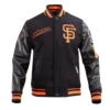 San Francisco Giants Pro Standard Script Tail Black Varsity Jacket - Image 2