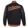 San Francisco Giants Pro Standard Script Tail Black Varsity Jacket - Image 4