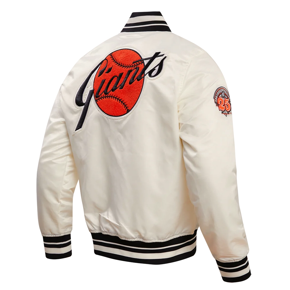 San Francisco Giants Retro Classic Satin Varsity Jacket - Image 3
