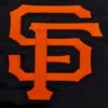 San Francisco Giants Script Tail Black Satin Varsity Jacket - Image 5