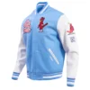 St. Louis Cardinals Logo Pro Standard Retro Classic Blue & White Varsity Jacket