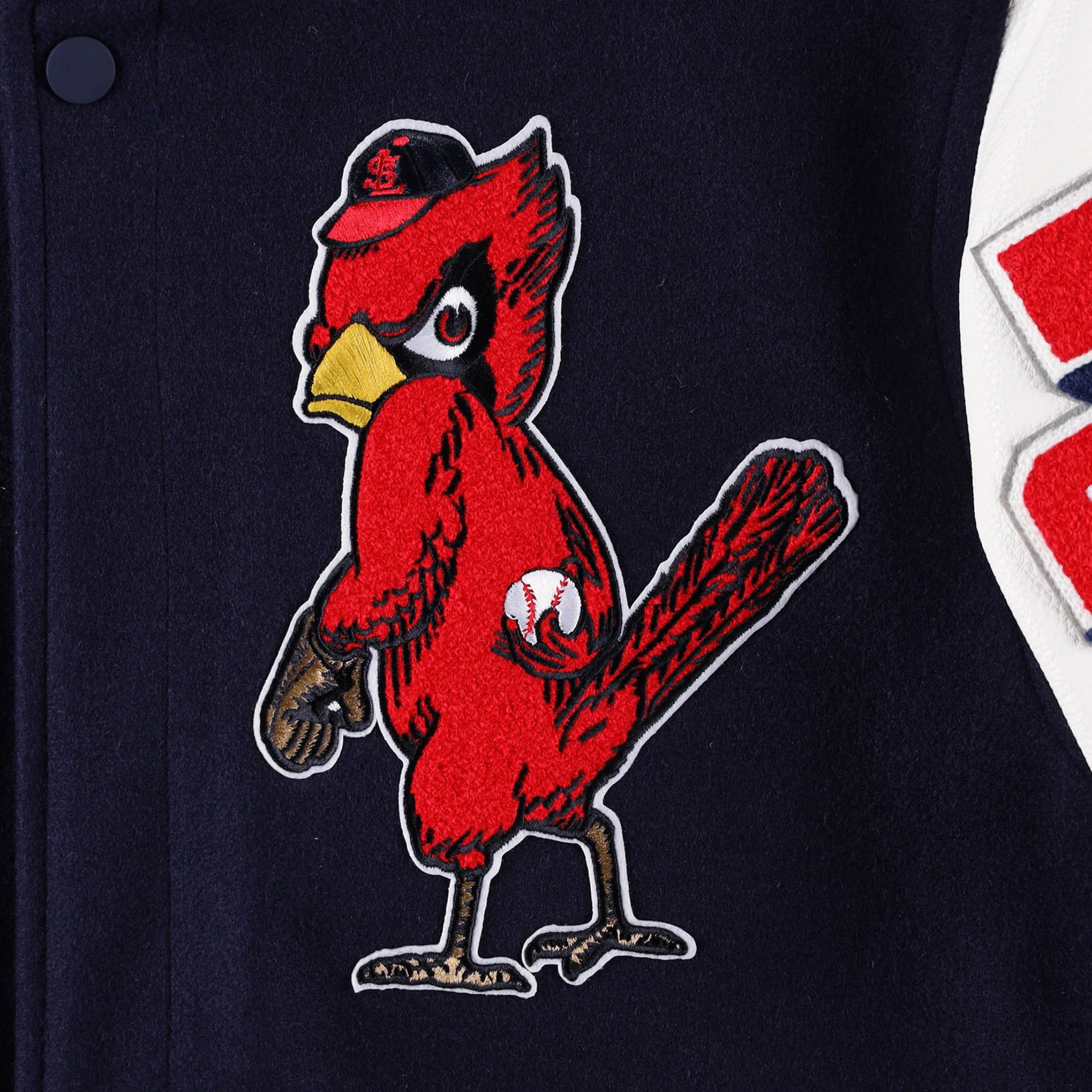 St. Louis Cardinals Pro Standard MashUp Logo Varsity Jacket - Image 3