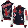 St. Louis Cardinals Pro Standard MashUp Logo Varsity Jacket - Image 4