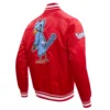 St. Louis Cardinals Pro Standard Retro Classic Red Satin Varsity Jacket - Image 3