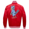 St. Louis Cardinals Pro Standard Retro Classic Red Satin Varsity Jacket - Image 4